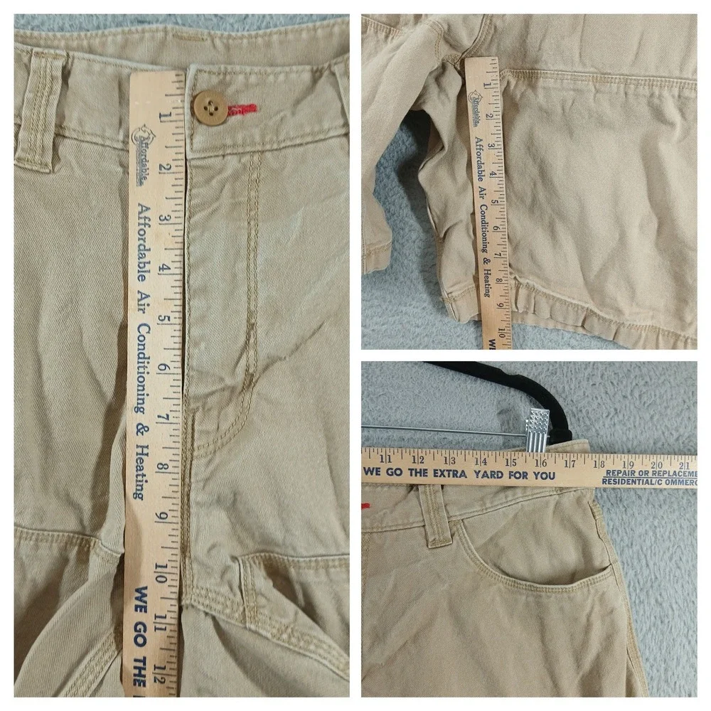 The North Face Carpenter Shorts Heavyweight Canvas Tan Khaki‎ Size 34